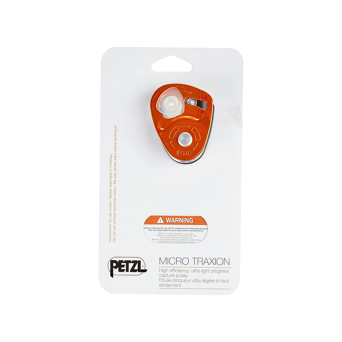 PETZL Micro Traxion Pulley – Compact Rope Capture Device – Perfect Stock