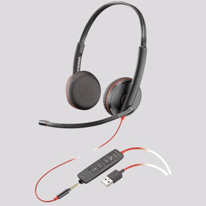 Plantronics Blackwire C3225 USB Headset with 3.5mm Jack