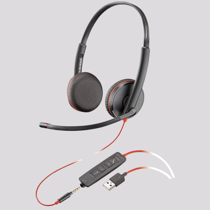 Plantronics Blackwire C3225 USB Headset with 3.5mm Jack