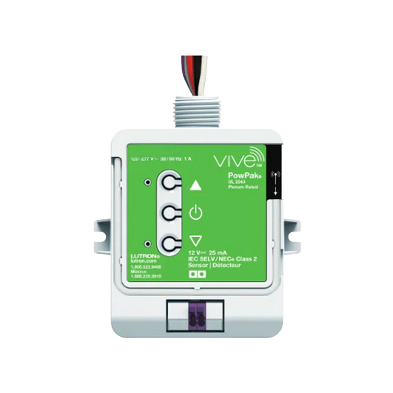 Lutron RMJS-8T-DV-B Vive PowPak Dimming Module