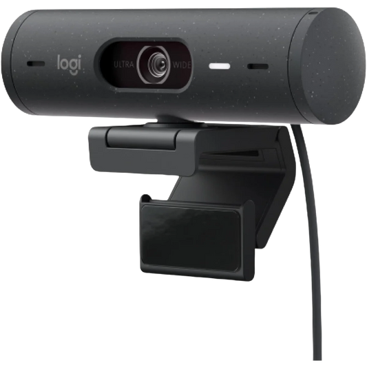 Logitech Brio 500 Full HD Webcam (Graphite) | Auto Light, Dual Mics & Show Mode