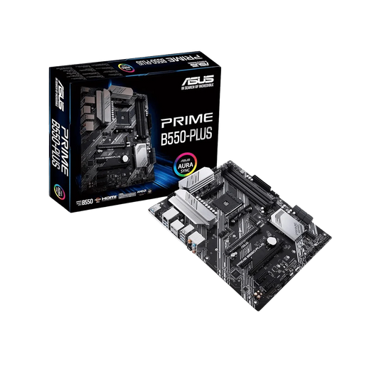 ASUS Prime B550-PLUS AM4 Ryzen Motherboard with PCIe 4.0