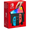 Nintendo Switch OLED with Neon Red and Blue Joy-Con