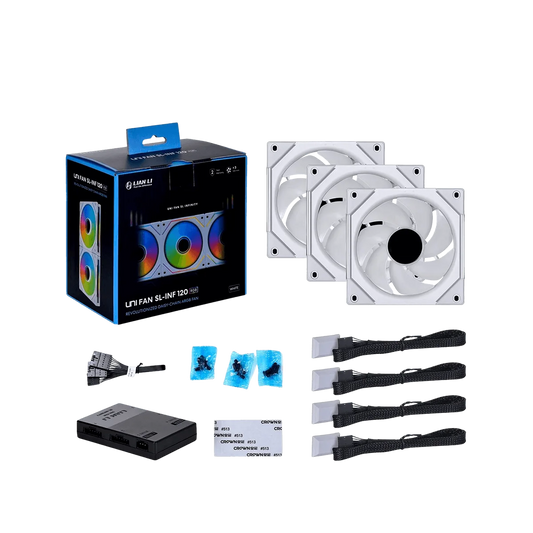 Lian Li UNI FAN SL-Infinity 120mm 3-Pack White ARGB