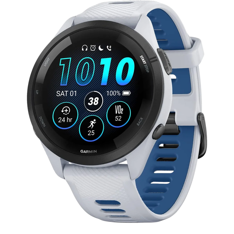 Garmin Forerunner 265S 46mm Running Smartwatch Whitestone