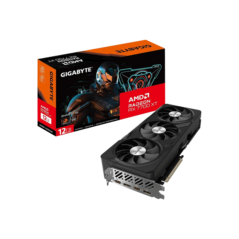 GIGABYTE RX 7700 XT Gaming OC 12G Graphics Card | 12GB GDDR6
