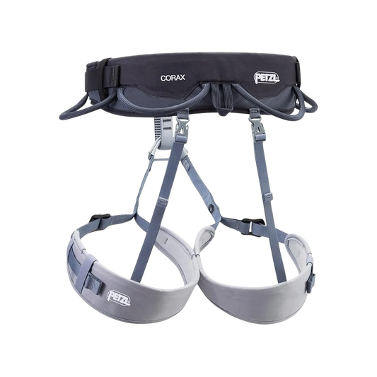 PETZL CORAX Climbing Harness Dark Gray Size 2