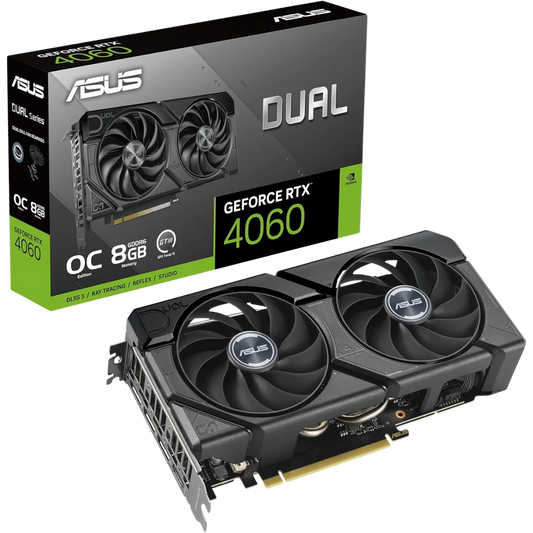 ASUS Dual GeForce RTX 4060 EVO OC Edition 8GB GDDR6 | DLSS 3, Dual BIOS