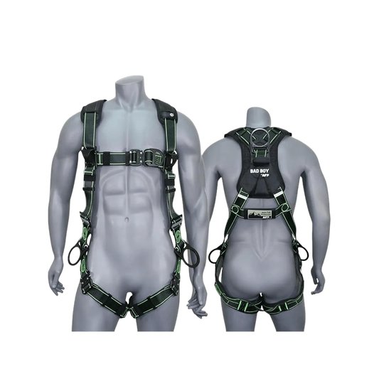 AFP Premium Safety Harness – 3 D-Rings Padded Tongue Buckle