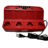 Milwaukee 48-59-1204 M12 Four Bay Sequential Charger | REDLITHIUM Compatible
