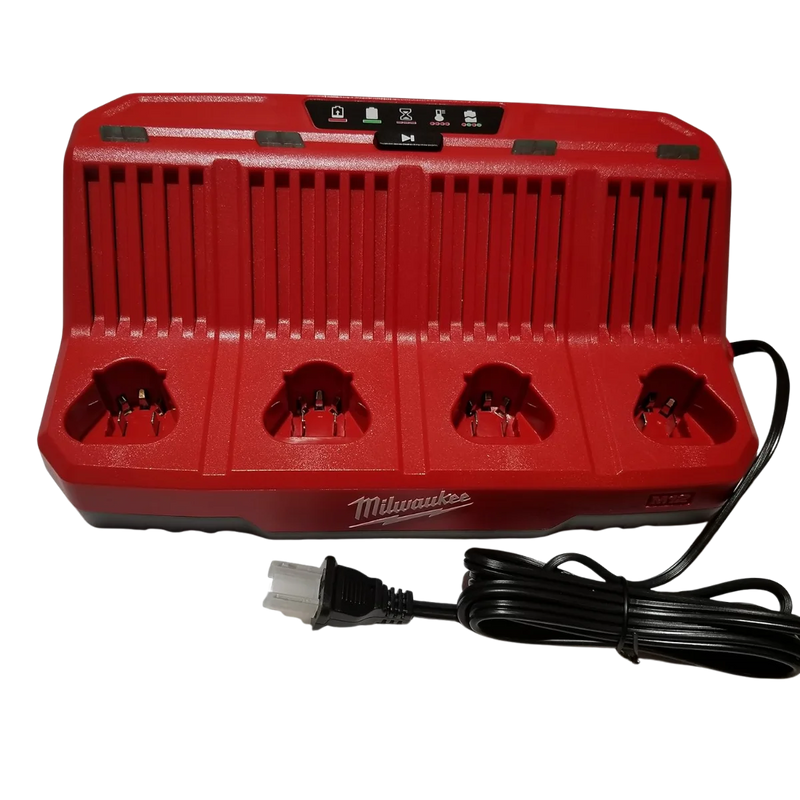 Milwaukee 48-59-1204 M12 Four Bay Sequential Charger | REDLITHIUM Compatible