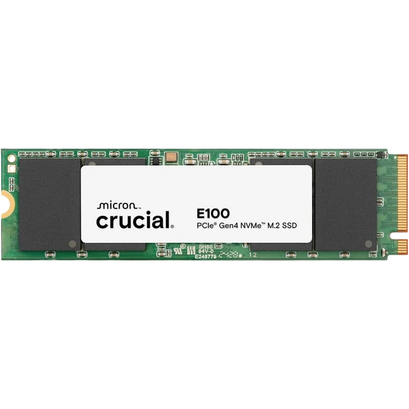 Crucial E100 1TB NVMe PCIe Gen4 SSD | Up to 5,000MB/s Speed