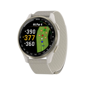 Garmin Approach S50 Golf Smartwatch Ivory Nylon Band