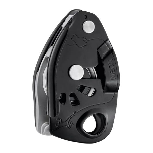 Petzl NEOX Belay Device with Cam Assisted Blocking - Black