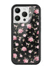 Black and Pink Floral iPhone Case