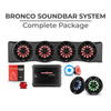 Ford Bronco 6th Gen 4 Door Rear Mount Sound Bar System Complete Package.