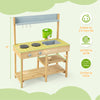 Backyard Pretend Play Toy Kitchen with Stove Top
