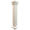 Botticino Beige Marble Italian Hand-carved Column (W)20