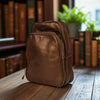 Bovine Leather Sling Bag - Brown