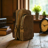 Bovine Leather Sling Bag - Olive