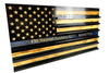 Custom Challenge Coin Display American Flag with Engraved Badge and Personalization