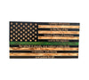 Wooden American Flag with Engraved Pledge of Allegiance
