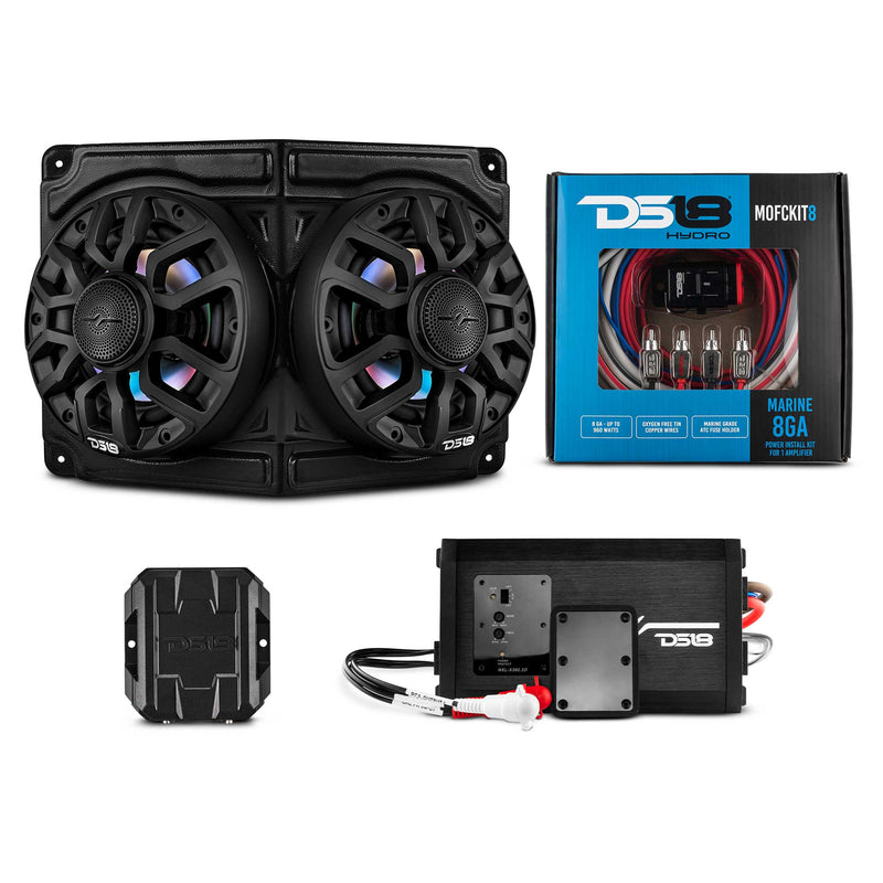 CAN-AM Overhead Enclosure With Amplifier and Installation Kit - Loaded with 2x 6.5