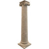 Emperador Light Marble Ionic Greek Hand-carved Column (W)20
