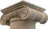 Emperador Light Marble Ionic Greek Hand-carved Column (W)20