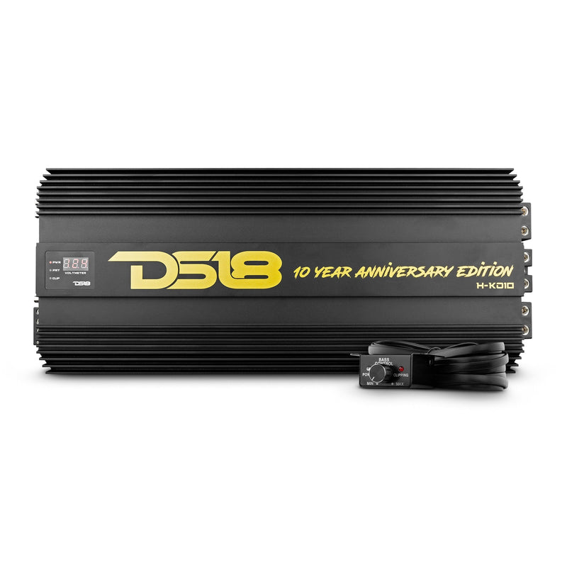 HOOLIGAN KO Gold 1-Channel Amplifier with Voltmeter 10000 Watts Rms @ 1-Ohm Made In Korea