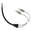 Level 3 RCA 100% Copper OFC Y Connector 1 FEMALE to 2 MALE -  BLACK / RED Kit