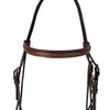 Huntley Equestrian Fancy Stitched Schooling Hunter Bridle with Reins