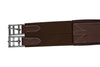 Huntley Equestrian Sedgwick Leather Fancy Stitched Padded Leather Contour Shaped Girth with Double End Elastic