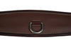Huntley Equestrian Sedgwick Leather Fancy Stitched Padded Leather Contour Shaped Girth with Double End Elastic