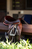 Huntley Equestrian Sedgwick Leather Flat Buckle Stirrup Leathers