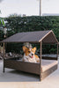 Huntley Pet Rattan Wicker Indoor Outdoor Cabana Raised Pet Bed