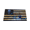 Wooden American Flag for Nurses with Caduceus and Stethoscope Design