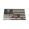 Wooden American Flag for Nurses with Caduceus and Stethoscope Design