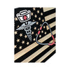 Wooden American Flag for Nurses with Caduceus and Stethoscope Design