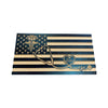 Wooden American Flag for Nurses with Caduceus and Stethoscope Design