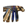Wooden Punisher Thin Blue Line Flag with LED Backlighting