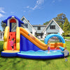 Inflatable Bouncy House with Slide and Splash Pool without Blower