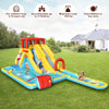 7-in-1 Inflatable Dual Slide Water Park Bounce House With 680W Blower