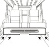 Jeep JT Gladiator Loaded Under Rear Seat Subwoofer Enclosure with 4 X 8