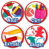24 Piece Animal Shape Dough Tool Kit