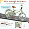 Kids Bike with Adjustable Handlebar and Saddle Green-14 Inches
