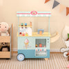 Kids Ice Cream Truck Pretend Play Set for Toddlers with Vending Machine-Green
