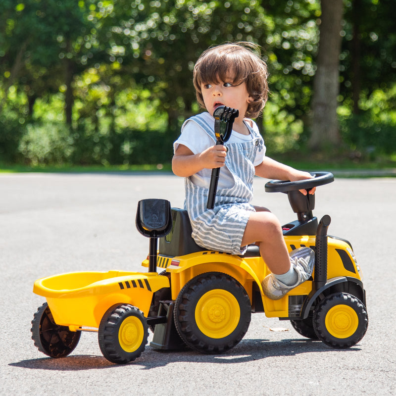 Kids Ride on Tractor Licensed Caterpillar with Detachable Trailer No P ...