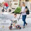 4-in-1 Kids Trike Bike with Adjustable Parent Push Handle and Seat Height-Navy