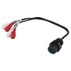 Marine Gain Attenuator (Bass Knob) Compatible With Any Source Unit That Uses RCA